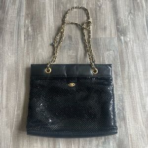 GVanti Vintage Metal Mesh Handbag Black